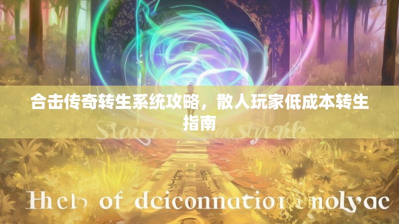 合击传奇转生系统攻略，散人玩家低成本转生指南