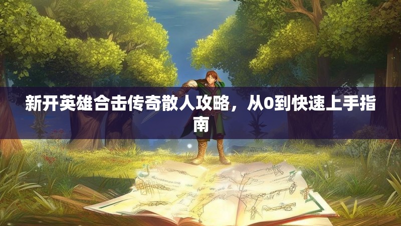 新开英雄合击传奇散人攻略，从0到快速上手指南