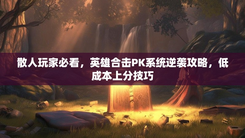 散人玩家必看，英雄合击PK系统逆袭攻略，低成本上分技巧