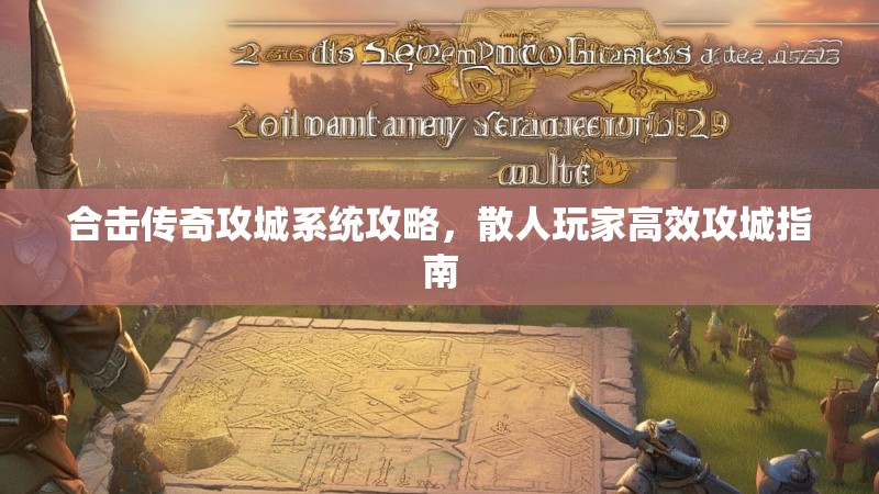 合击传奇攻城系统攻略，散人玩家高效攻城指南