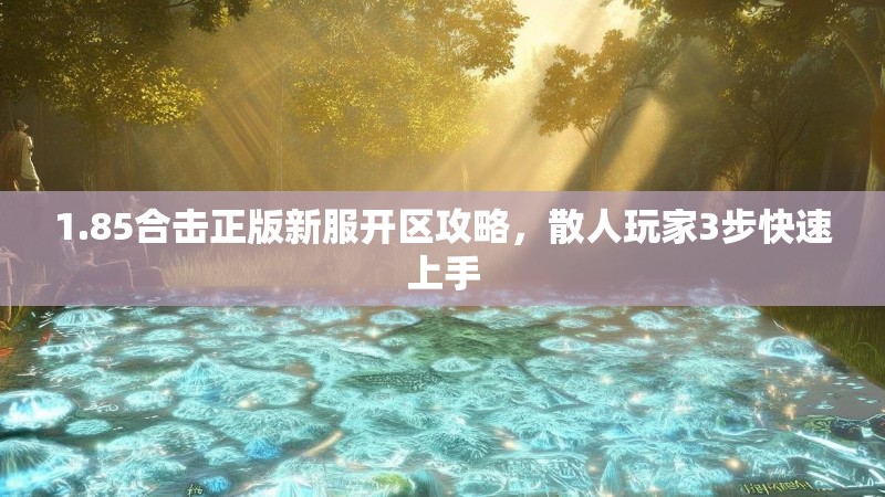 1.85合击正版新服开区攻略，散人玩家3步快速上手