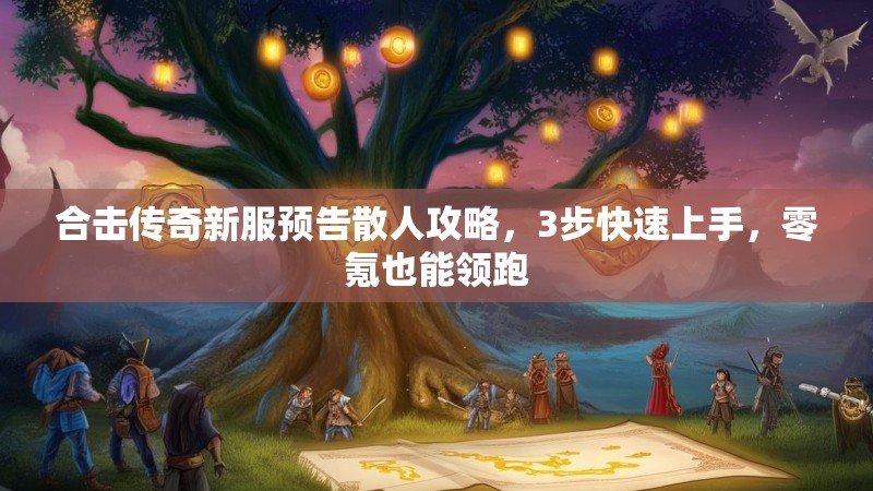 合击传奇新服预告散人攻略，3步快速上手，零氪也能领跑