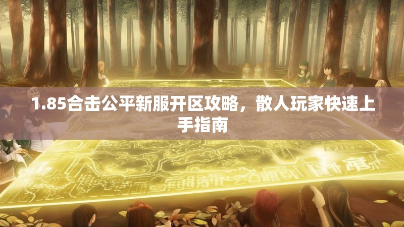1.85合击公平新服开区攻略，散人玩家快速上手指南