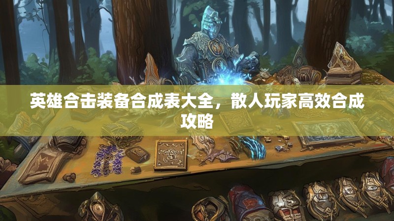 英雄合击装备合成表大全，散人玩家高效合成攻略