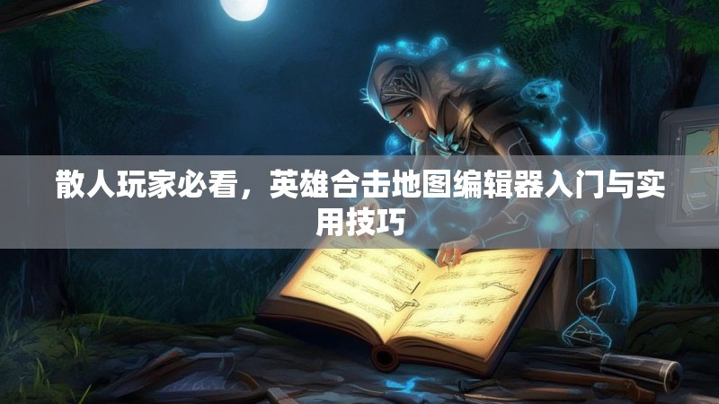 散人玩家必看，英雄合击地图编辑器入门与实用技巧