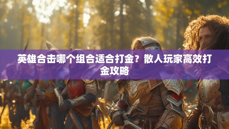英雄合击哪个组合适合打金？散人玩家高效打金攻略