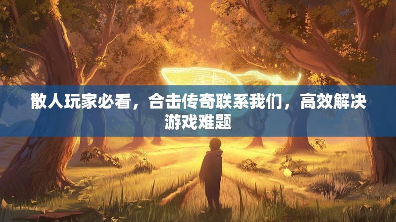 散人玩家必看，合击传奇联系我们，高效解决游戏难题