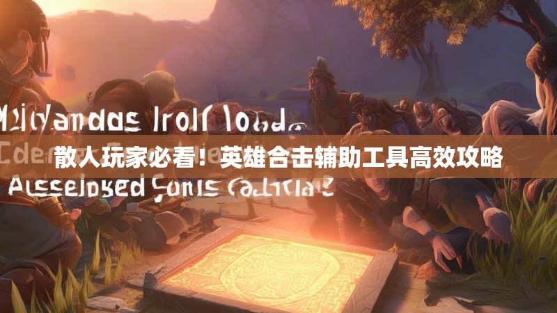 散人玩家必看！英雄合击辅助工具高效攻略