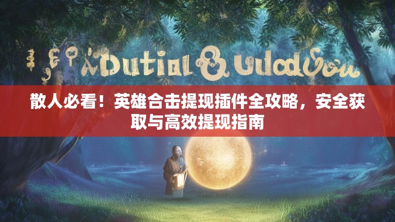 散人必看！英雄合击提现插件全攻略，安全获取与高效提现指南