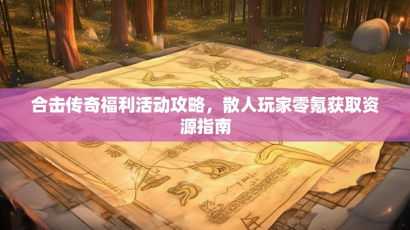 合击传奇福利活动攻略，散人玩家零氪获取资源指南