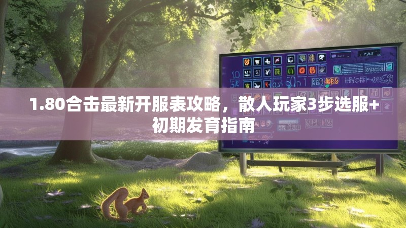 1.80合击最新开服表攻略，散人玩家3步选服+初期发育指南