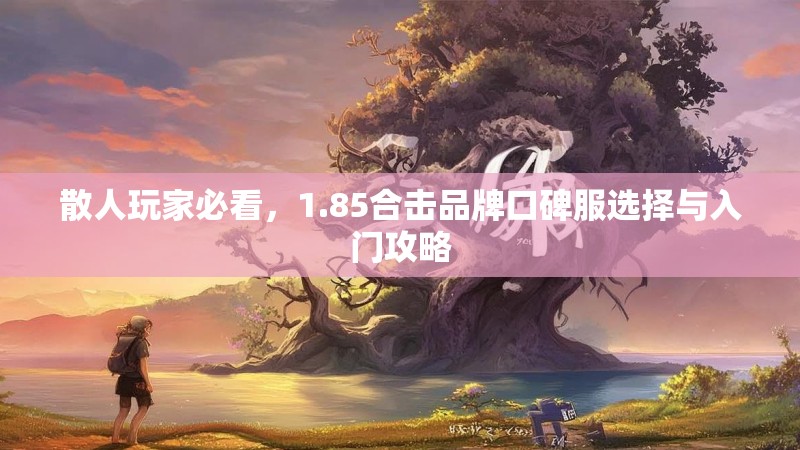 散人玩家必看，1.85合击品牌口碑服选择与入门攻略