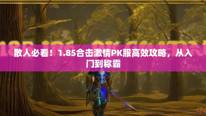 散人必看！1.85合击激情PK服高效攻略，从入门到称霸