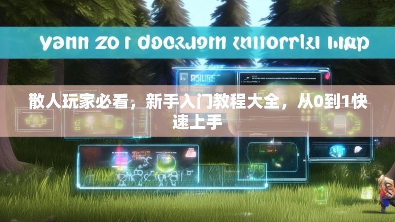 散人玩家必看，新手入门教程大全，从0到1快速上手