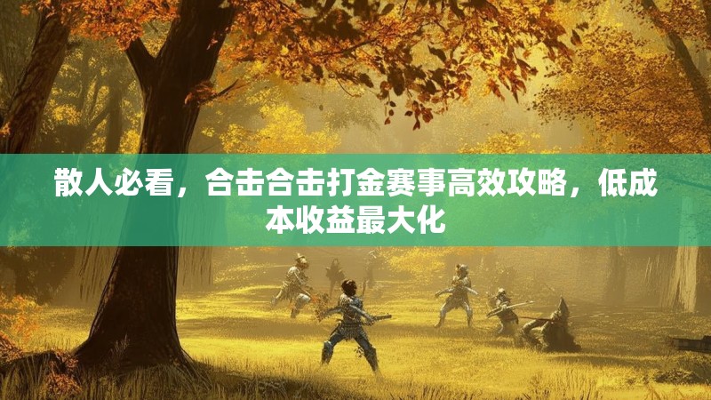 散人必看，合击合击打金赛事高效攻略，低成本收益最大化