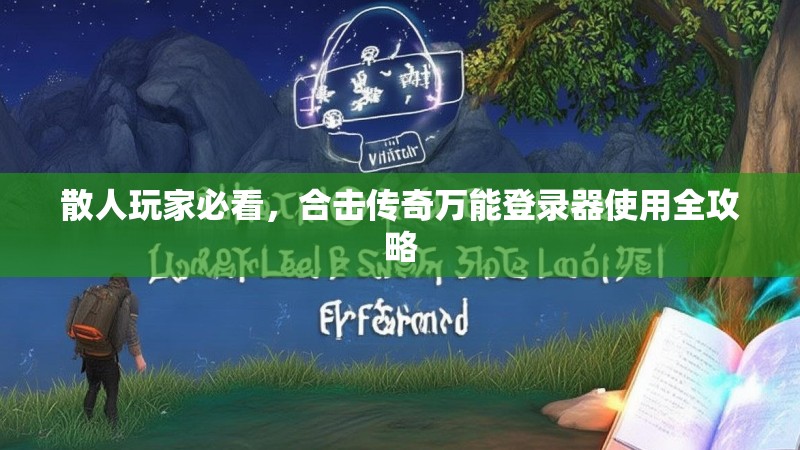 散人玩家必看，合击传奇万能登录器使用全攻略