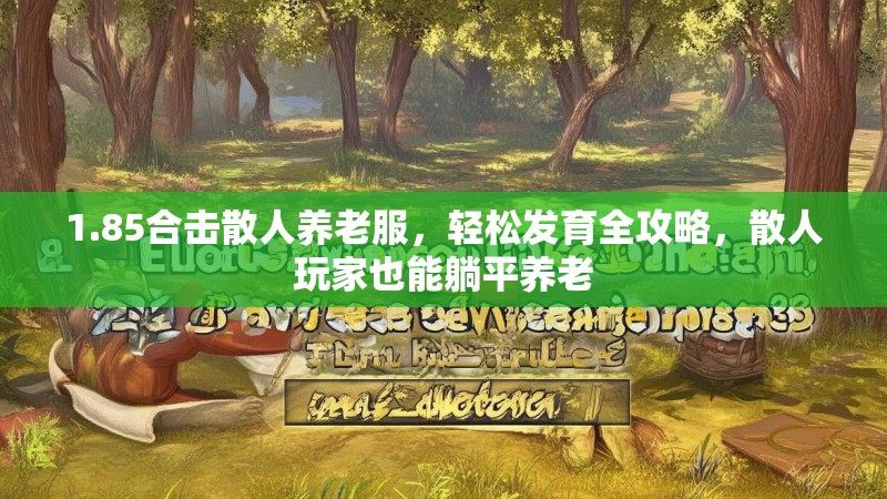 1.85合击散人养老服，轻松发育全攻略，散人玩家也能躺平养老