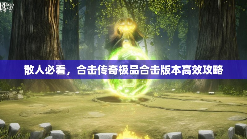 散人必看，合击传奇极品合击版本高效攻略