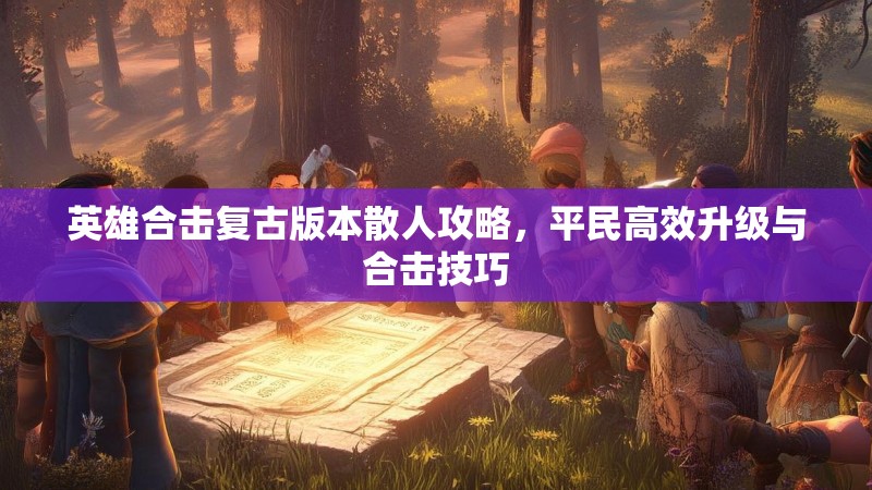 英雄合击复古版本散人攻略，平民高效升级与合击技巧