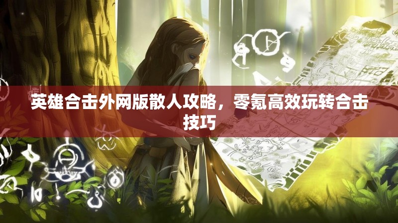 英雄合击外网版散人攻略，零氪高效玩转合击技巧