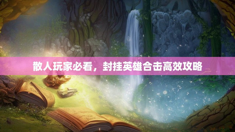 散人玩家必看，封挂英雄合击高效攻略