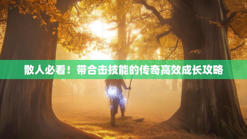 散人必看！带合击技能的传奇高效成长攻略