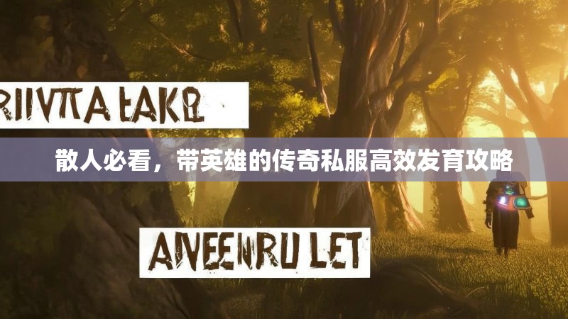 散人必看，带英雄的传奇私服高效发育攻略