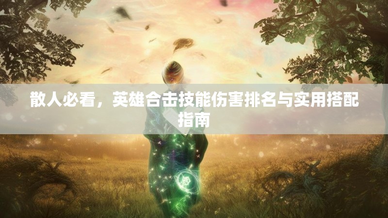 散人必看，英雄合击技能伤害排名与实用搭配指南