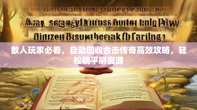 散人玩家必看，自动回收合击传奇高效攻略，轻松躺平刷资源