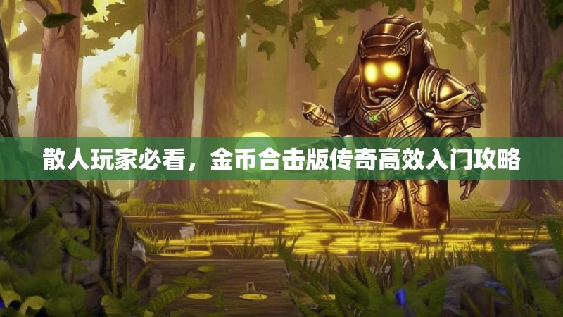散人玩家必看，金币合击版传奇高效入门攻略