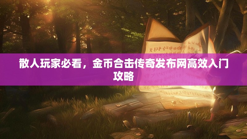 散人玩家必看，金币合击传奇发布网高效入门攻略