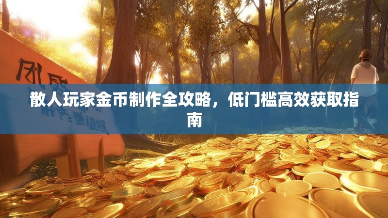散人玩家金币制作全攻略，低门槛高效获取指南