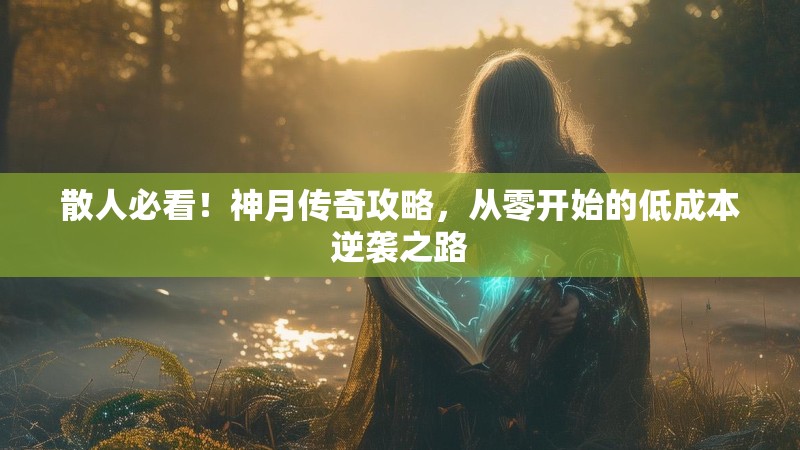 散人必看！神月传奇攻略，从零开始的低成本逆袭之路