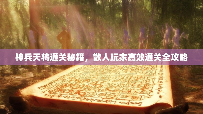 神兵天将通关秘籍，散人玩家高效通关全攻略