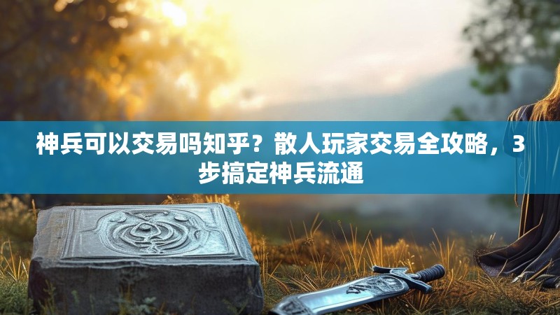 神兵可以交易吗知乎？散人玩家交易全攻略，3步搞定神兵流通