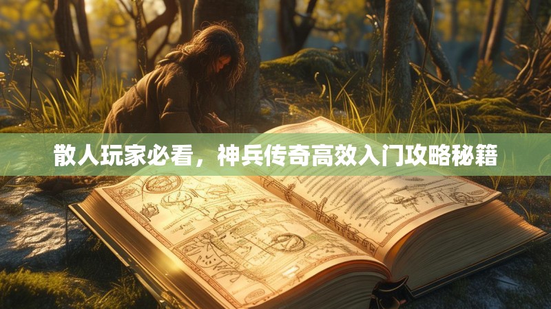 散人玩家必看，神兵传奇高效入门攻略秘籍