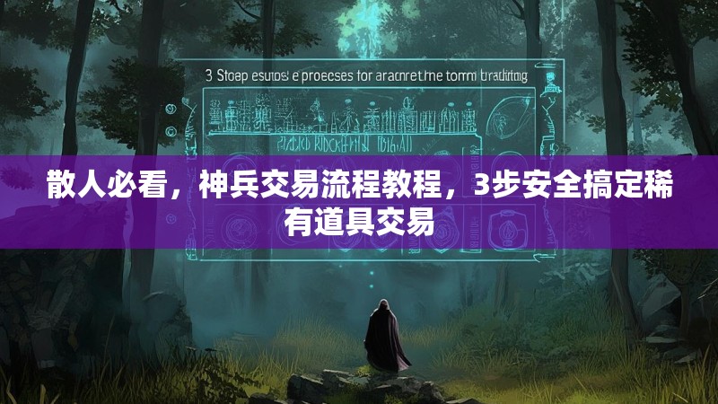 散人必看，神兵交易流程教程，3步安全搞定稀有道具交易