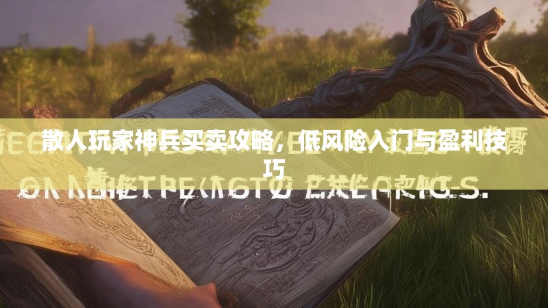 散人玩家神兵买卖攻略，低风险入门与盈利技巧