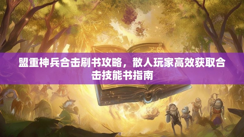 盟重神兵合击刷书攻略，散人玩家高效获取合击技能书指南