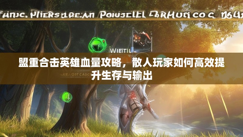 盟重合击英雄血量攻略，散人玩家如何高效提升生存与输出