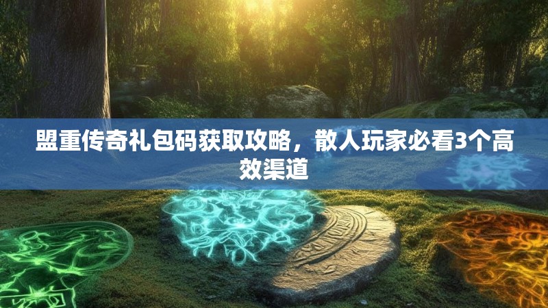 盟重传奇礼包码获取攻略，散人玩家必看3个高效渠道