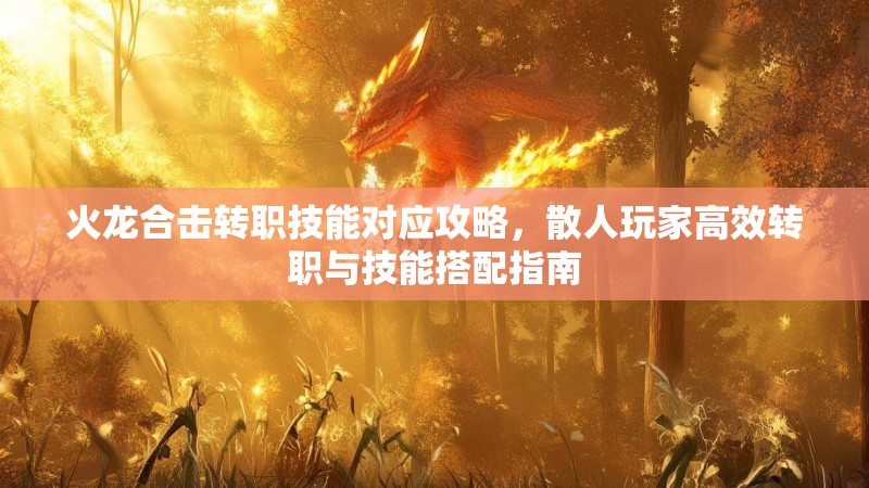 火龙合击转职技能对应攻略，散人玩家高效转职与技能搭配指南