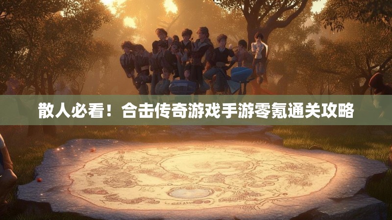 散人必看！合击传奇游戏手游零氪通关攻略