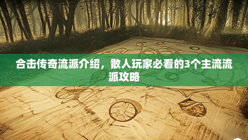 合击传奇流派介绍，散人玩家必看的3个主流流派攻略