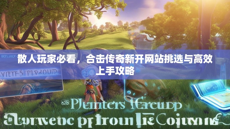 散人玩家必看，合击传奇新开网站挑选与高效上手攻略