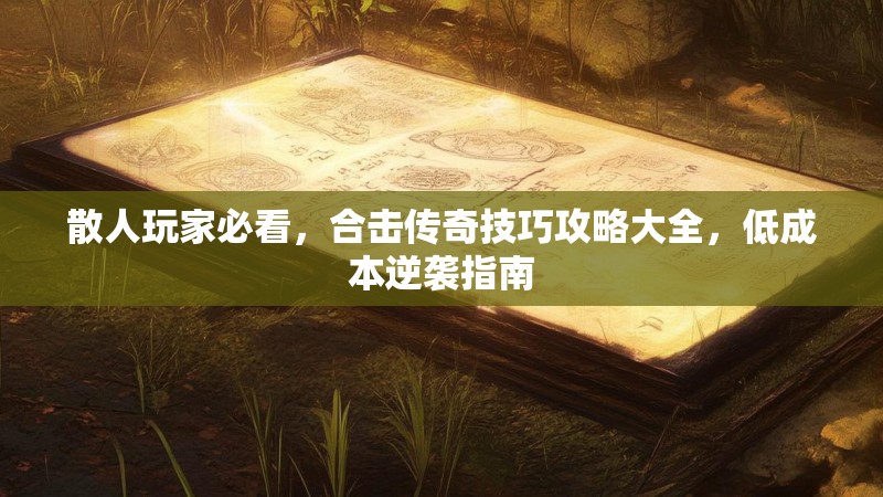 散人玩家必看，合击传奇技巧攻略大全，低成本逆袭指南