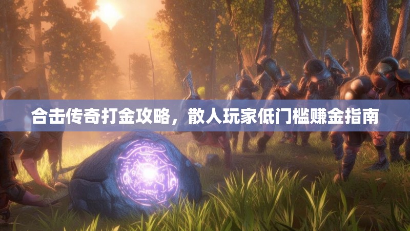 合击传奇打金攻略，散人玩家低门槛赚金指南