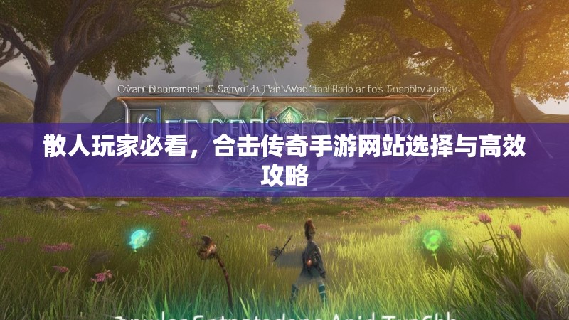 散人玩家必看，合击传奇手游网站选择与高效攻略