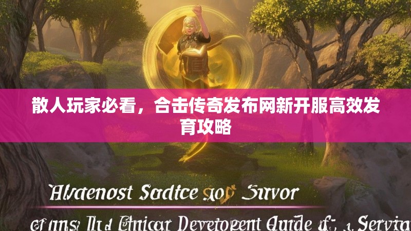 散人玩家必看，合击传奇发布网新开服高效发育攻略