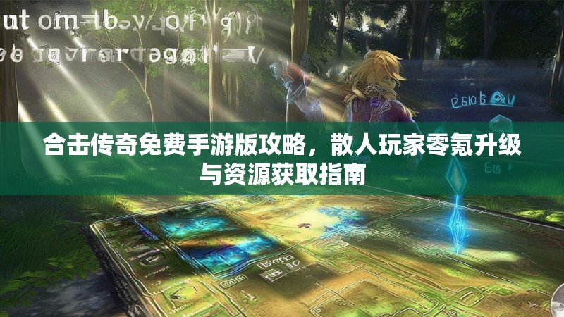 合击传奇免费手游版攻略，散人玩家零氪升级与资源获取指南